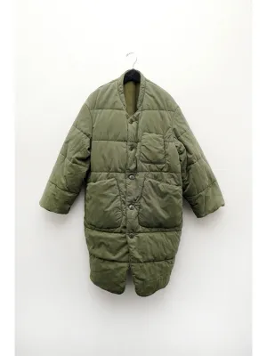 Kapital Rip Stop Quilted Samu Coat, Khaki