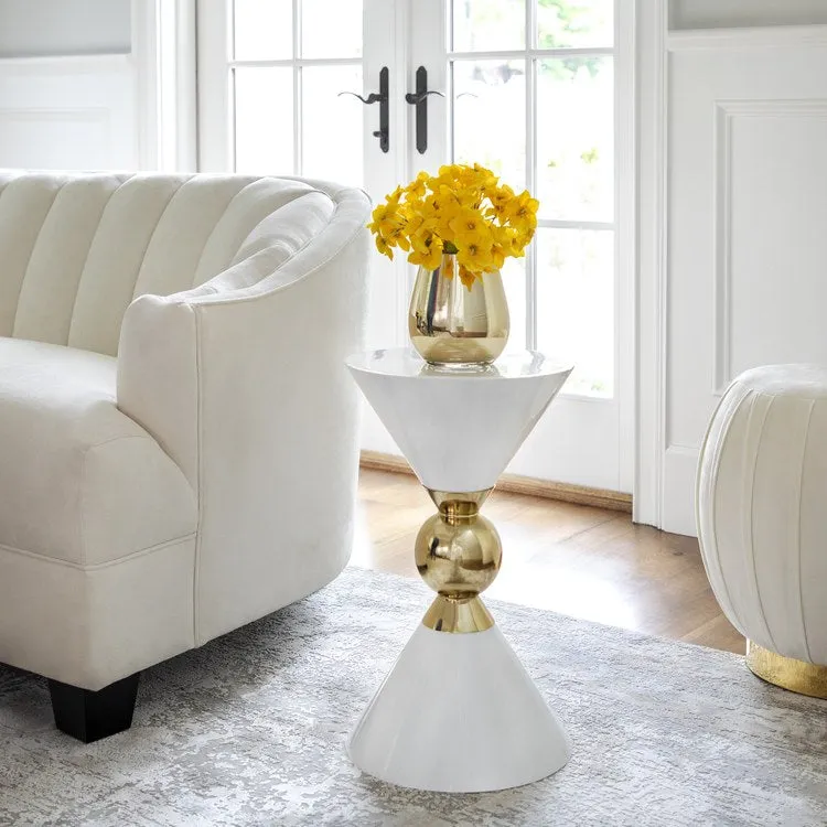 6" Metallic Glass Vase - Gold