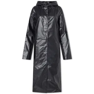 Anine Bing Randy Long raincoat, black