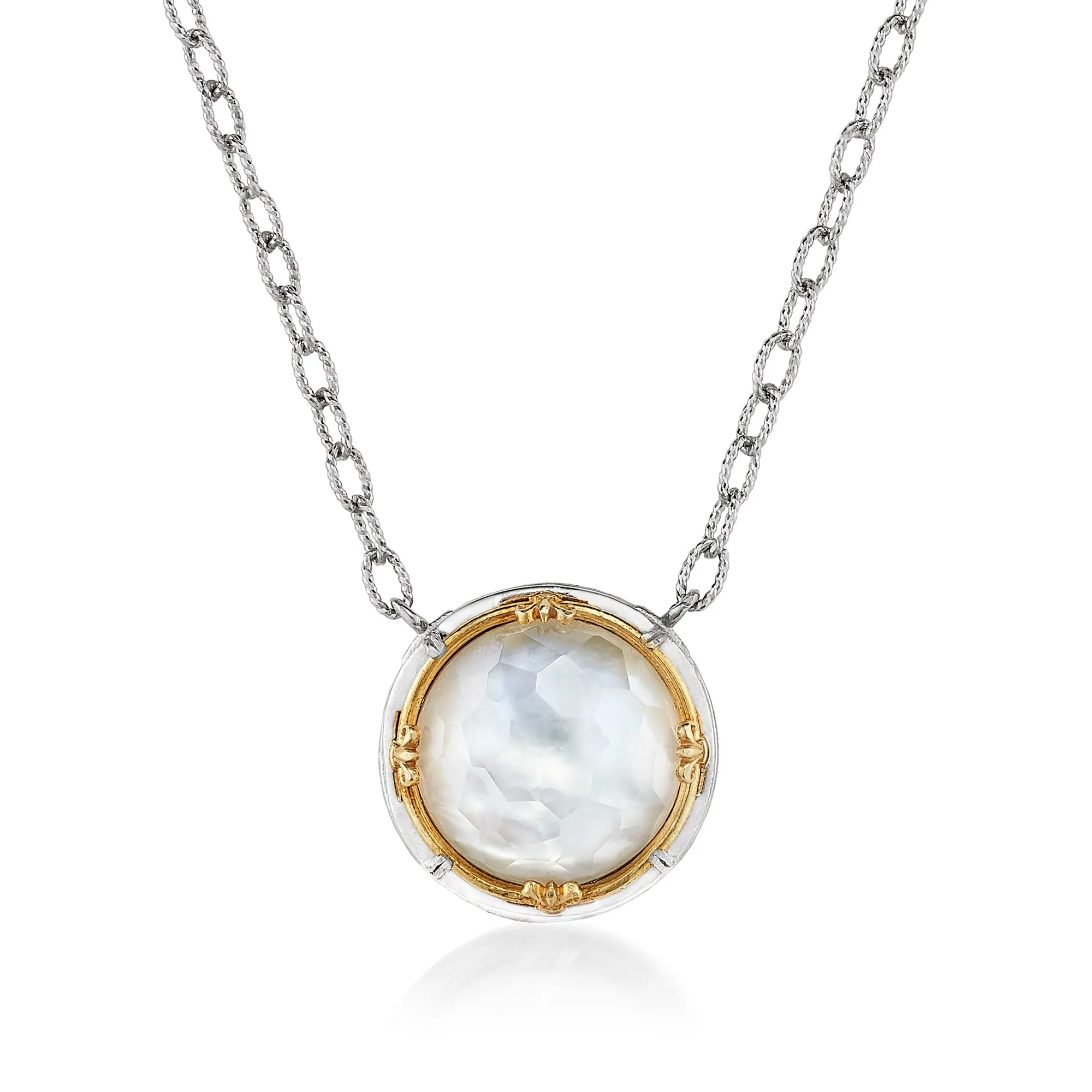 AT 816AT-MOP 2T MOTHER OF PEARL NECKLACE