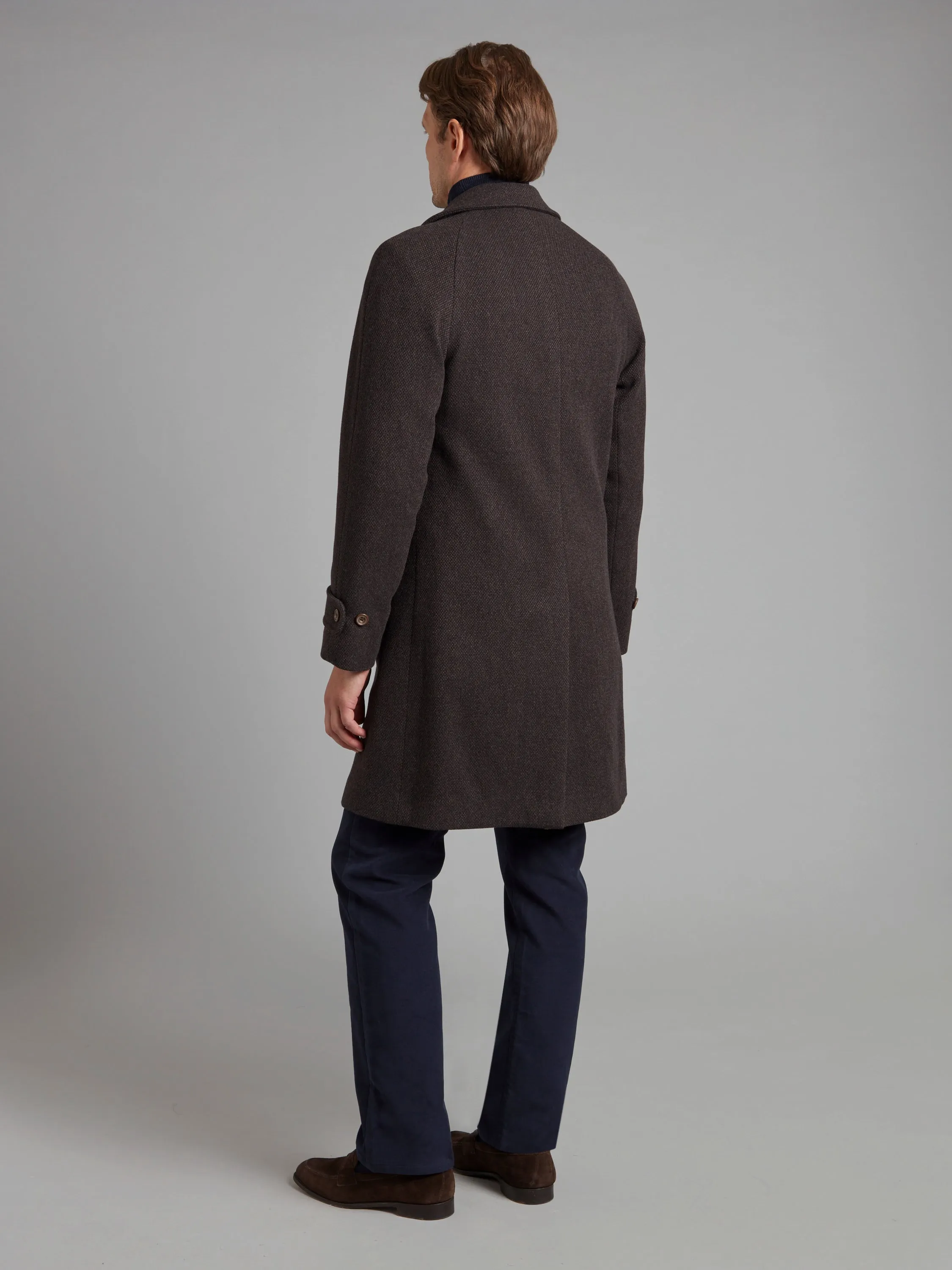 Balmacaan Overcoat Drago Skyfall - Brown