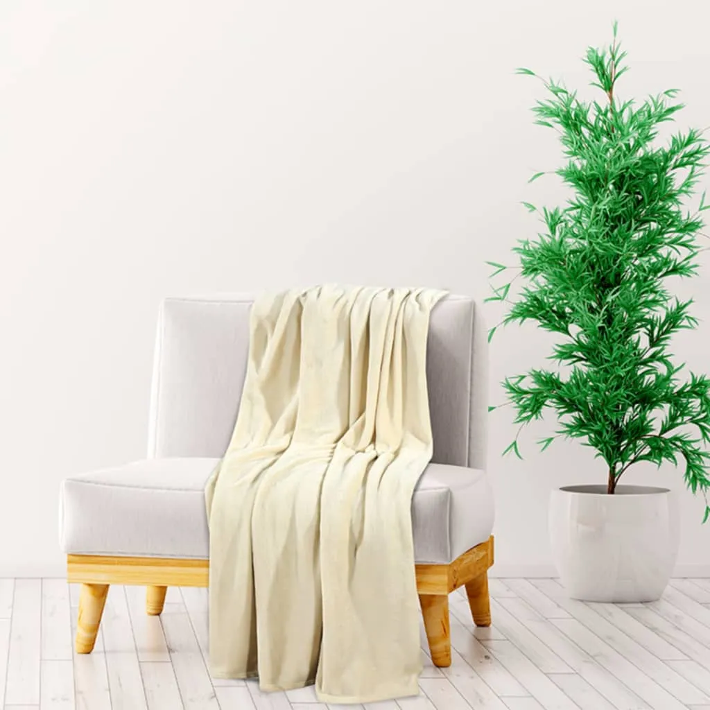 Blanket Cream 150x200 cm Polyester