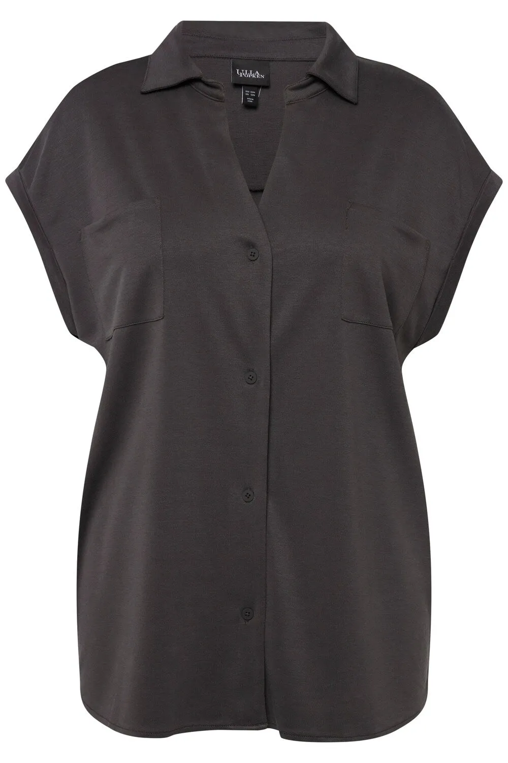 Blouse Ulla Popken, dark brown