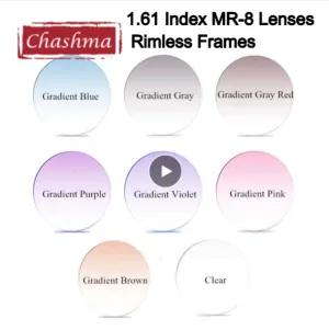 Chashma 1.61 MR-8 Single Vision Tinted Lenses