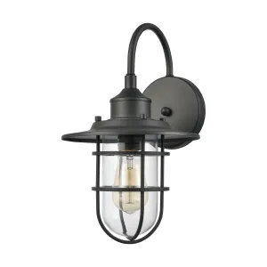 Coastal Farm 9" 1 Light Sconce in Charcoal