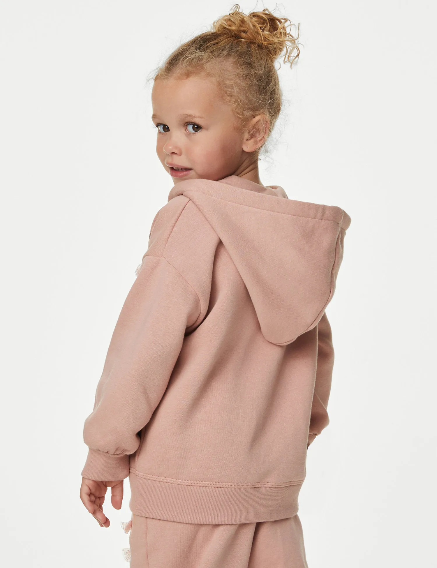 Cotton Rich Ballerina Zip Hoodie