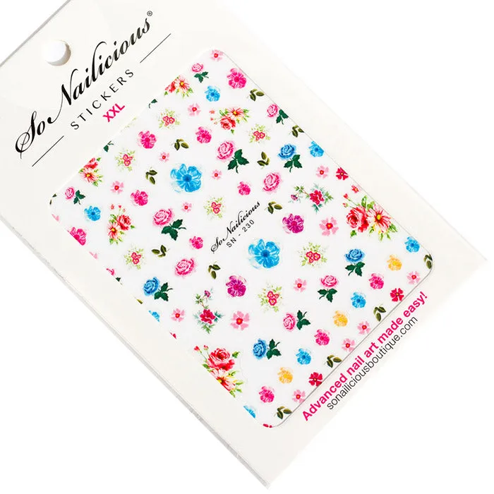 Garden Flower Sticker Set - SAVE 35% - ONLY 2 LEFT!