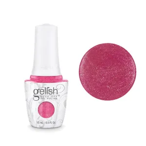 Gelish Professional Gel Polish - High Bridge - Pink With Fuchsia And Gold Glitter - 15ml