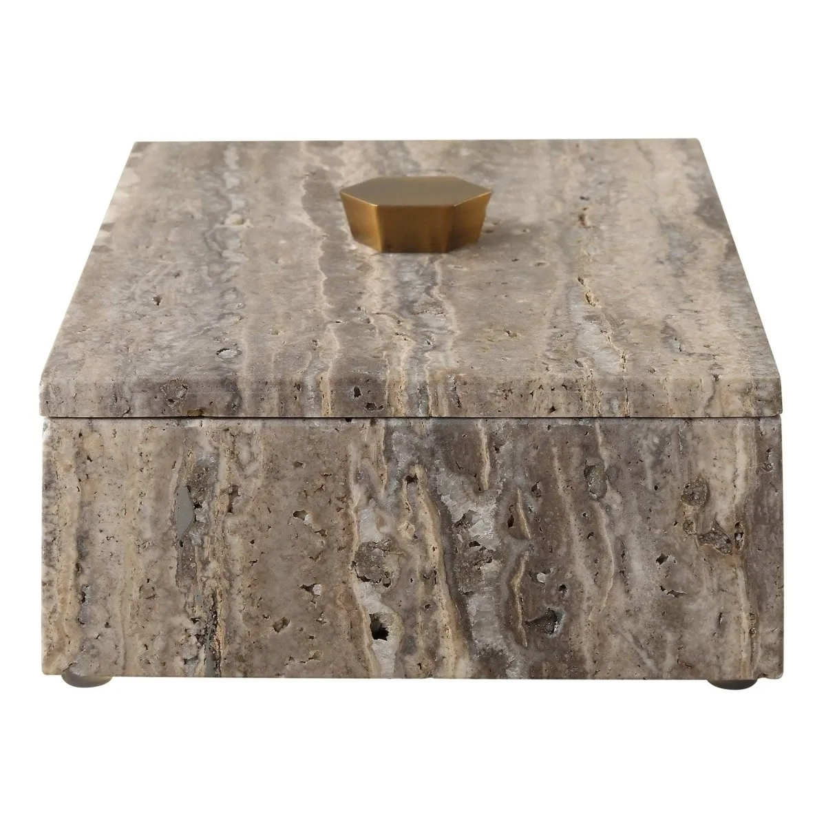 Griseus Travertine Stone Box