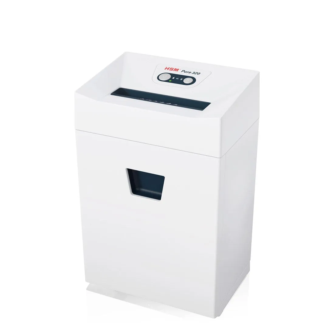 Hsm Pure 320 Paper Shredder Particle-Cut Shredding 23 Cm White