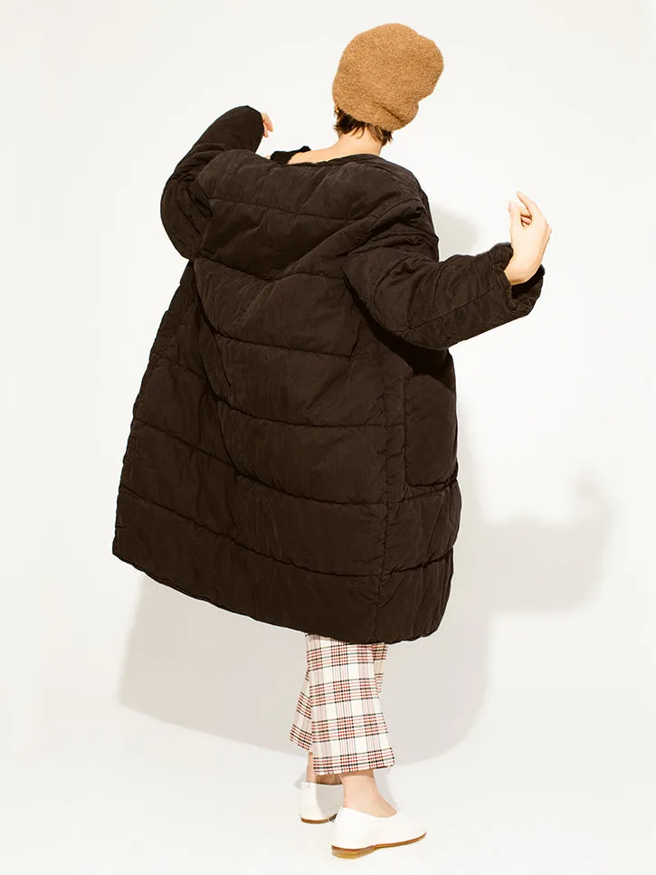 Kapital Rip Stop Quilted Samu Coat, Khaki