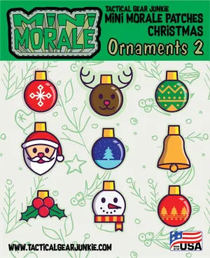 Mini Morale - Christmas Ornament Patch Pack 2