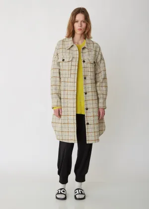 Oario Checked Bouclé Coat