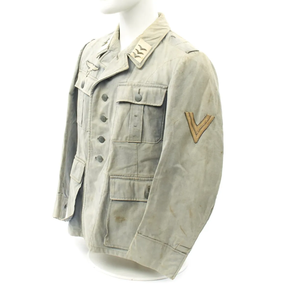 Original German WWII Luftwaffe Hermann Göring Division Obergefreiter Field Tunic