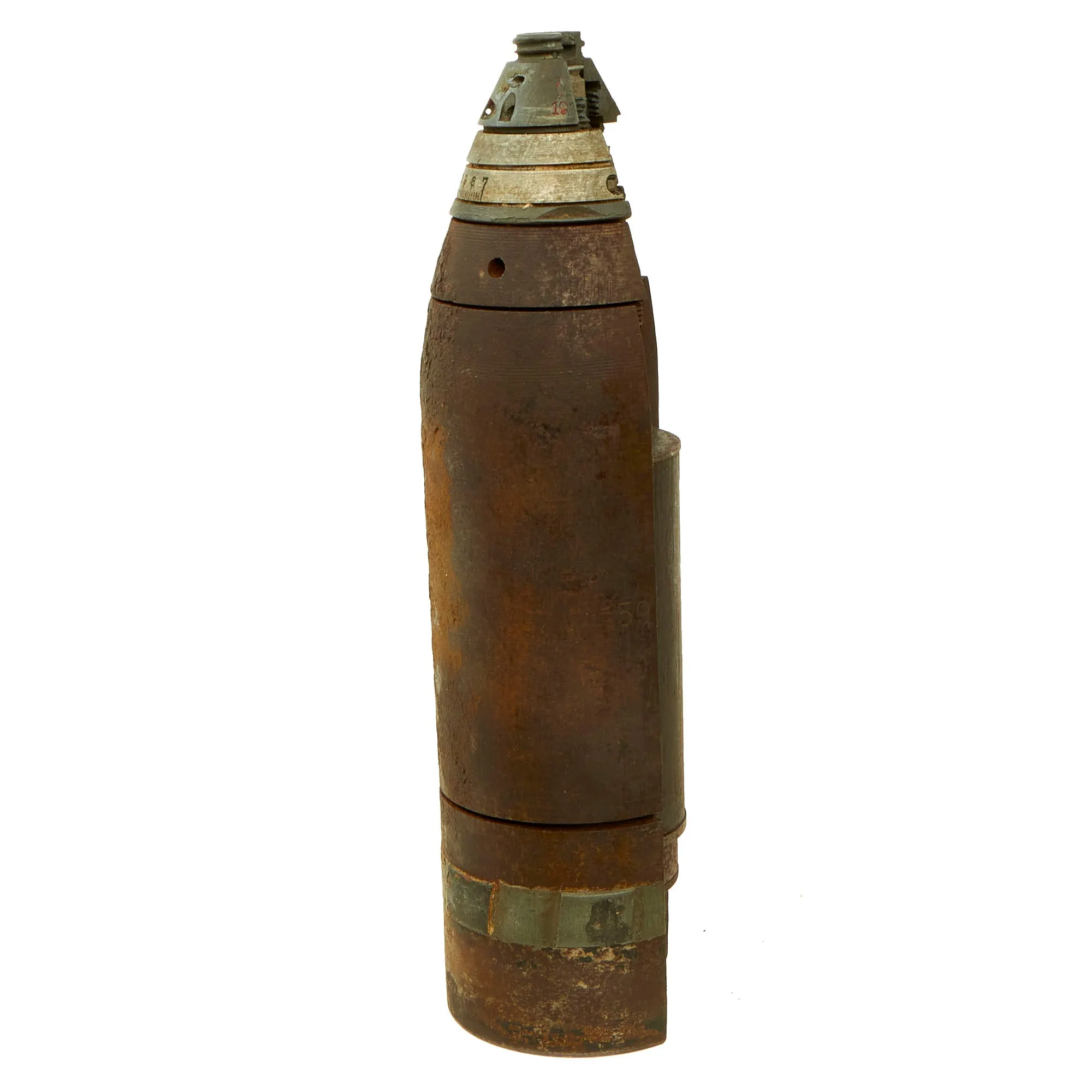 Original Imperial German WWI Message Carrying Shell for the 7.6cm Minenwerfer Trench Mortar - Period Cutaway