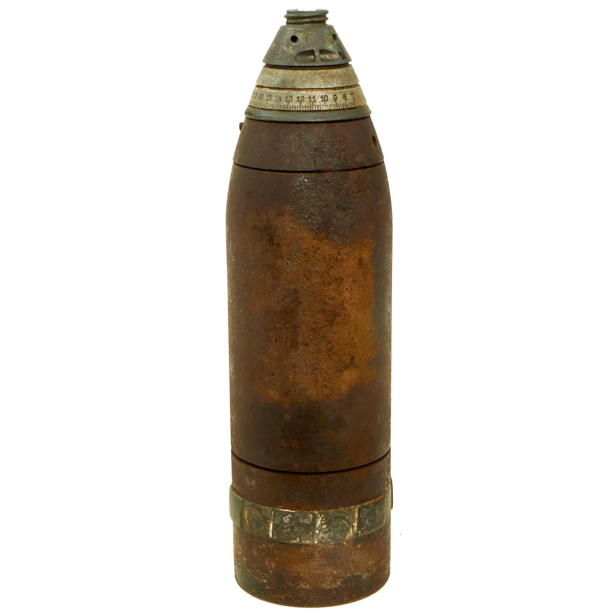 Original Imperial German WWI Message Carrying Shell for the 7.6cm Minenwerfer Trench Mortar - Period Cutaway