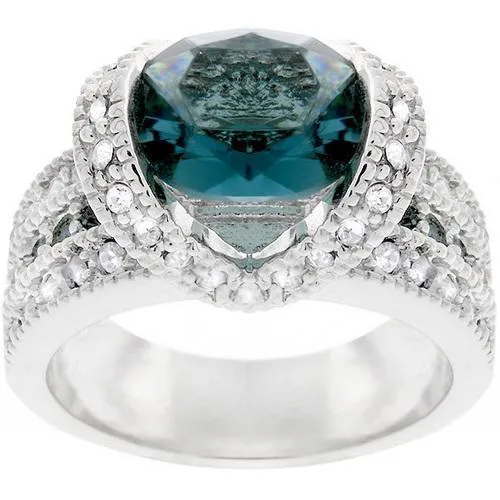 Ovaline Blue Ring