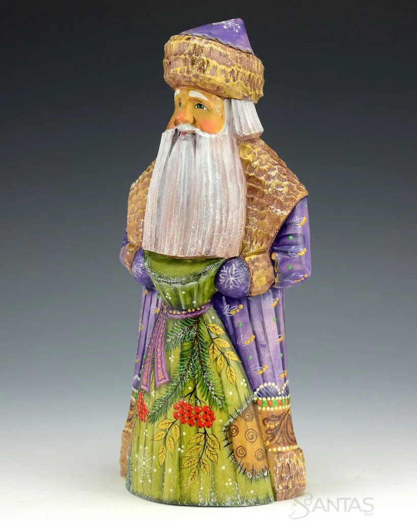 Purple and Green Russian Santa