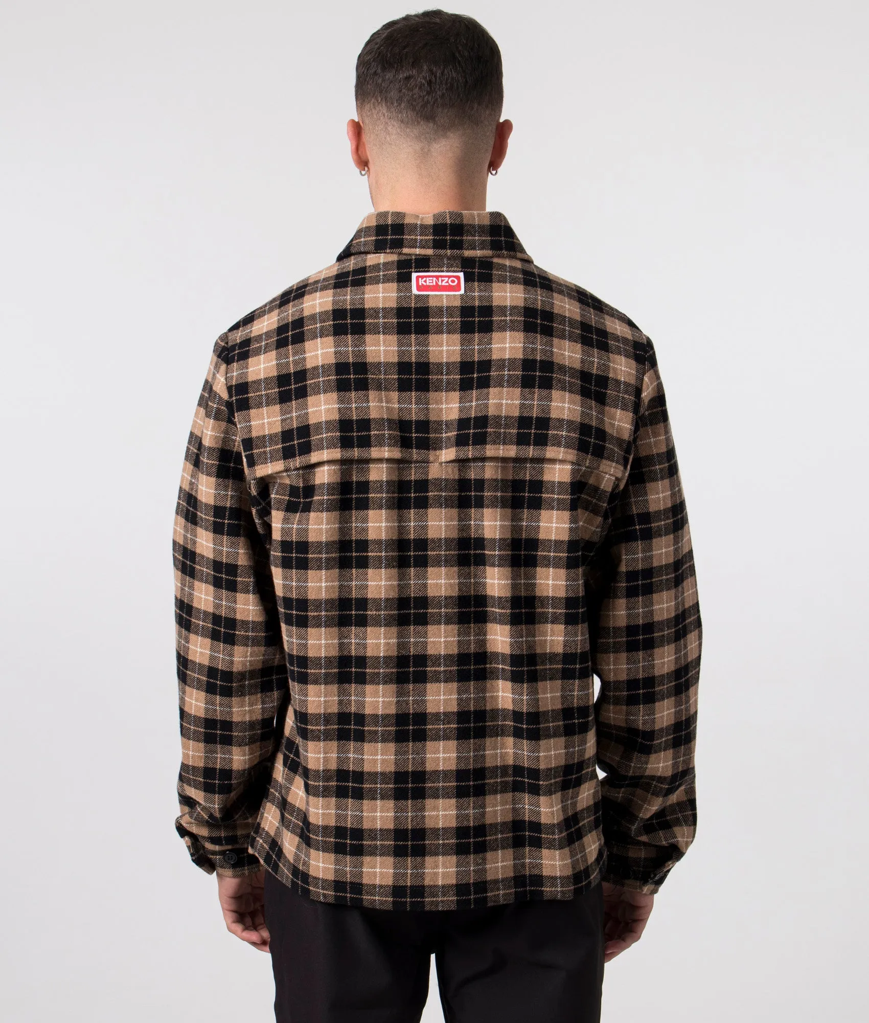 Relaxed Fit Checked Overshirt