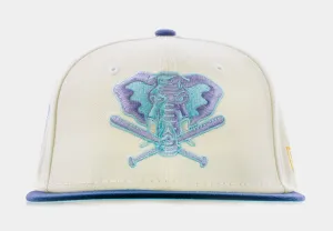 Shoe Palace x New Era Cotton Candy Blue Oakland Athletics 59Fifty Fitted Cap Mens Hat (White/Blue)