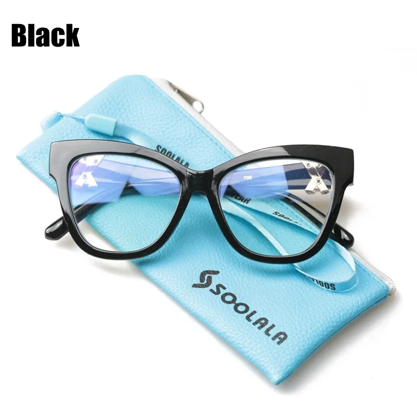 Soolala Women's Full Rim Polycarbonate Cat Eye Reading Glasses 1770