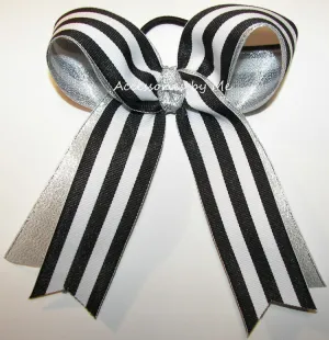 Stripes Ponytail Holder Bow