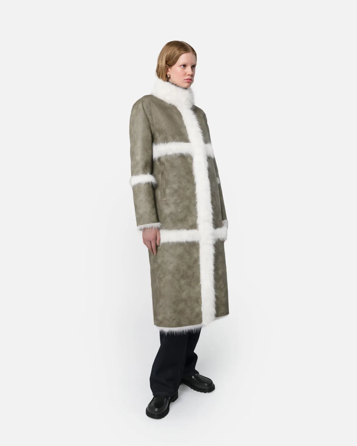 Tilly Coat Sage, Blanc