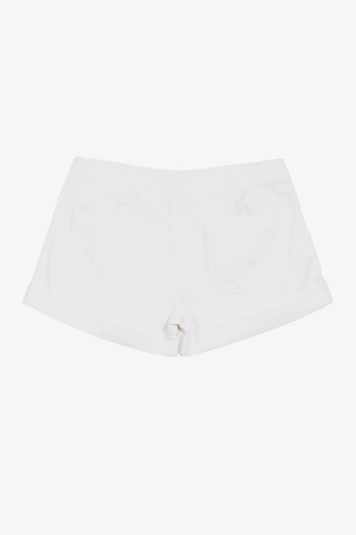 Velveteen Carmen Girls Short - White